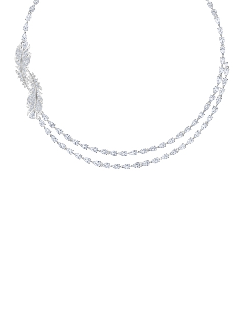 

SWAROVSKI Women White Rhodium-Plated Nice Necklace