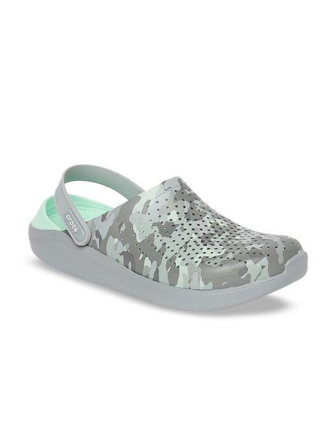 

Crocs Unisex Green & Grey Clogs