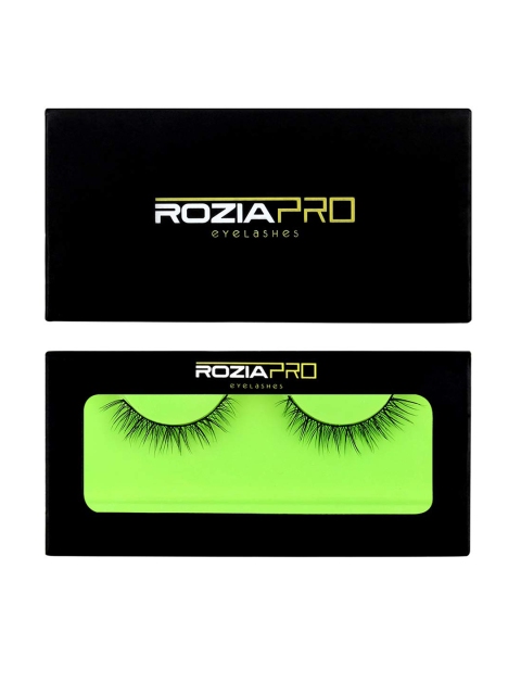 

Rozia Black Natural Looking Handmade Artificial Eyelashes For Makeup and Daily Use