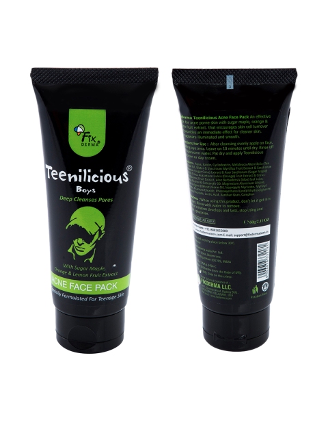 

Teenilicious Boys Acne Face Pack 60 g, Black