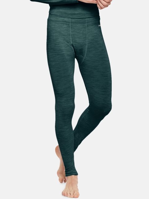 

Kosha Men Green Solid Merino-Bamboo Thermal Bottoms
