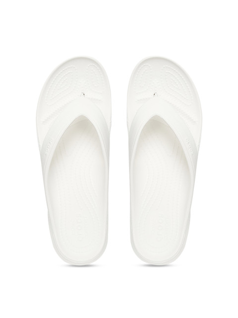 

Crocs Coast Unisex White Solid Thong Flip-Flops
