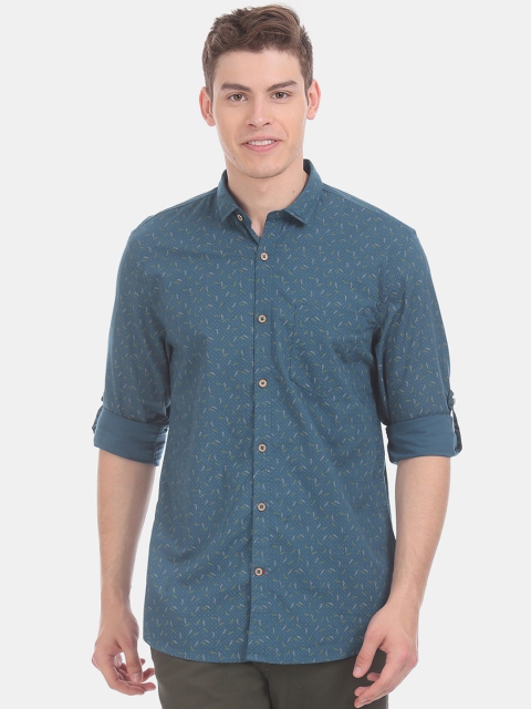 

Cherokee Men Blue Regular Fit Printed Casual Shirt