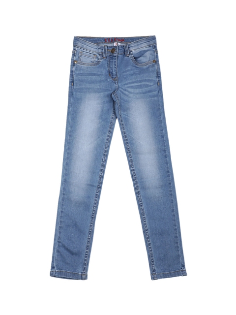 

ELLE Girls Blue Slim Fit Mid-Rise Clean Look Jeans