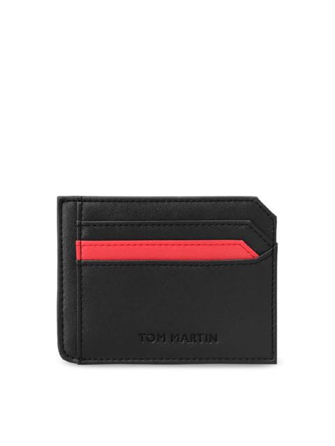 

Tom Martin Unisex Black Solid RFID Protected Card Holder