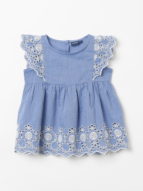 

Juniors by Lifestyle Girls Blue Printed A-Line Dress