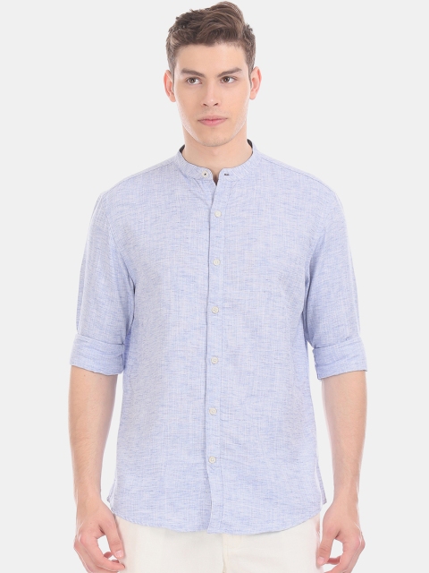 

Cherokee Men Blue Regular Fit Solid Casual Shirt