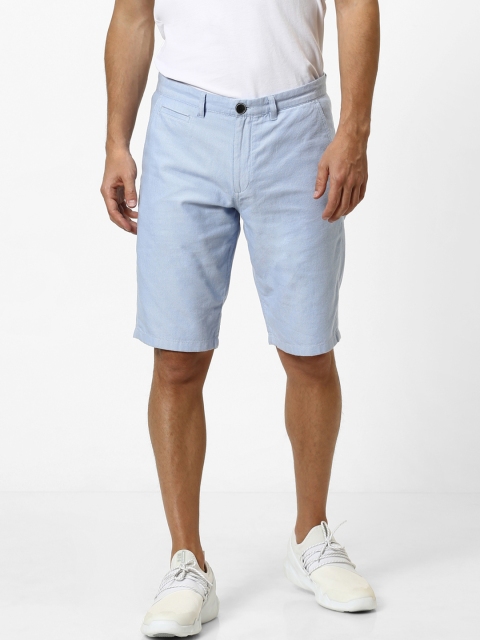 

Celio Men Blue Solid Regular Fit Regular Shorts