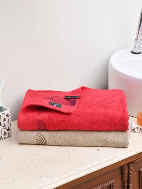 

Avira Home Set of 2 500 GSM Bath Towels, Red