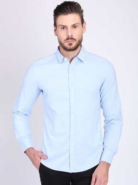 

LA LOFT Men Blue Regular Fit Solid Casual Shirt
