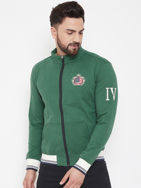 

JUMP USA Men Green Colourblocked Bomber