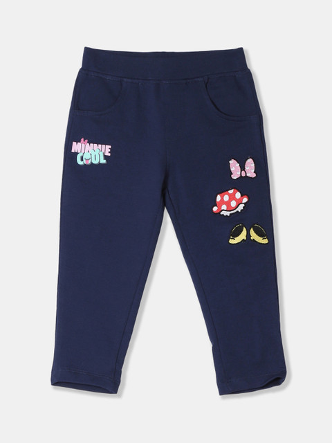 

Colt Girls Navy Blue Solid Ankle-Length Leggings