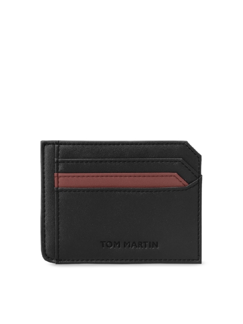 

Tom Martin Unisex Black Solid RFID Protected Card Holder