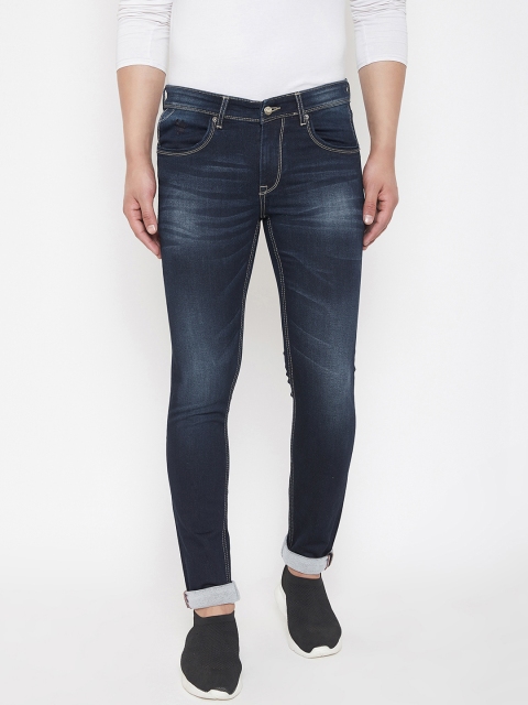 

American Archer Men Blue Skinny Fit Low-Rise Clean Look Stretchable Jeans