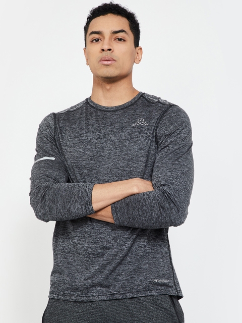 

Kappa Men Grey Slim Fit Solid Round Neck T-shirt