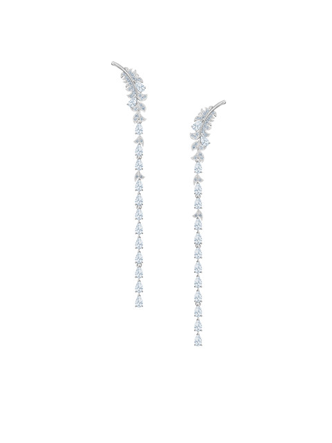 

SWAROVSKI White Rhodium Plated Nice Pierced Earrings