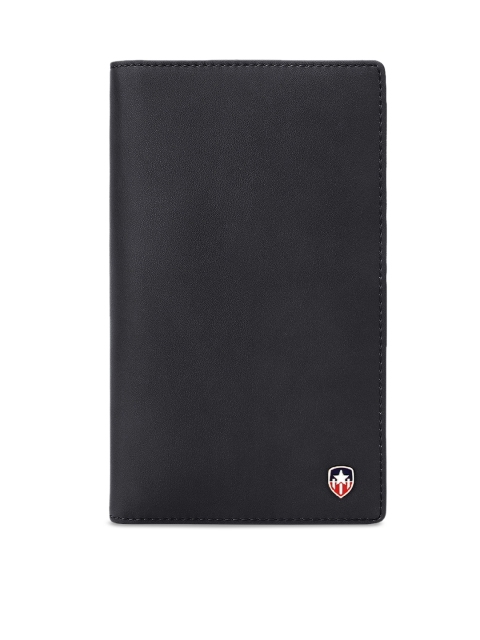 

Tom Martin Unisex Black Solid RFID Protected Passport Holder
