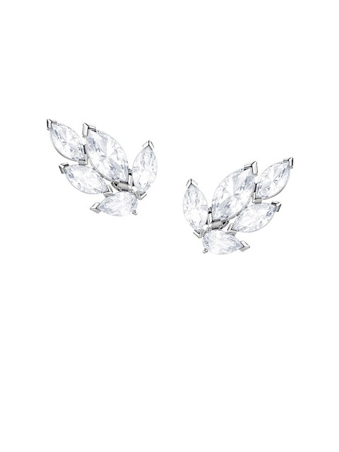 

SWAROVSKI Rhodium-Plated & White Louison Stud Pierced Earrings