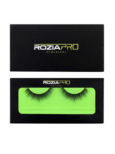 

Rozia Black Natural Reusable Handmade False Eyelashes