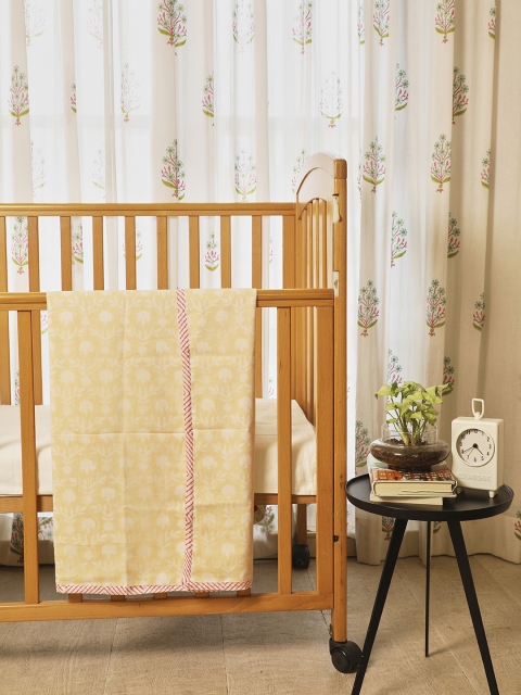 

Masaya Yellow Abstract AC Room 210 GSM Single Bed Dohar