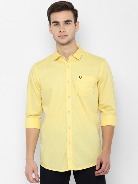 

Allen Solly Sport Men Yellow Regular Fit Solid Casual Shirt