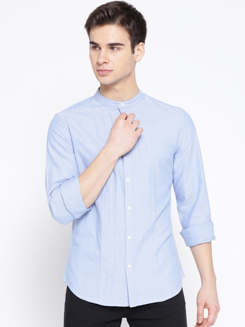 

LA LOFT Men Blue Regular Fit Solid Casual Shirt