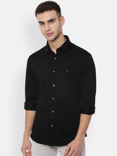 

Van Heusen Sport Men Black Slim Fit Solid Casual Shirt
