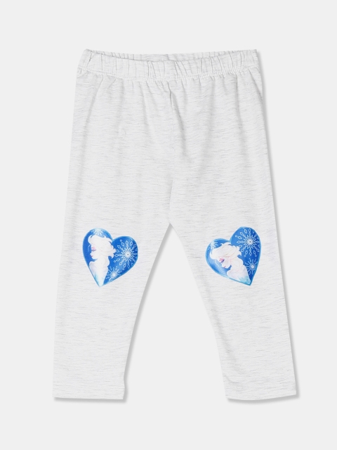 

Donuts Infant Girls Grey Solid Ankle-Length Leggings