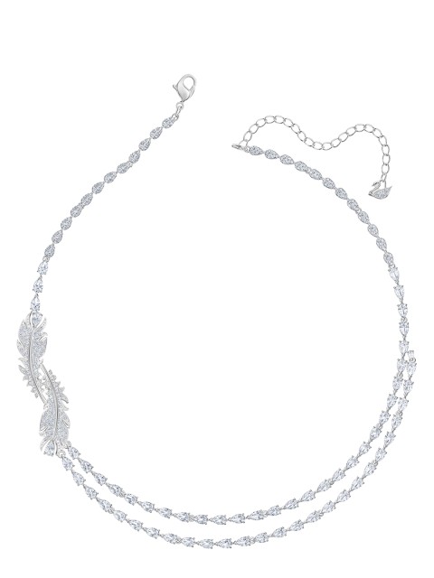 

SWAROVSKI Rhodium-Plated Silver-Toned Nice Set