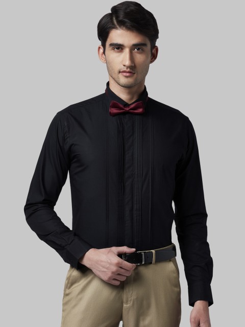 

Park Avenue Men Black Slim Fit Solid Formal Shirt