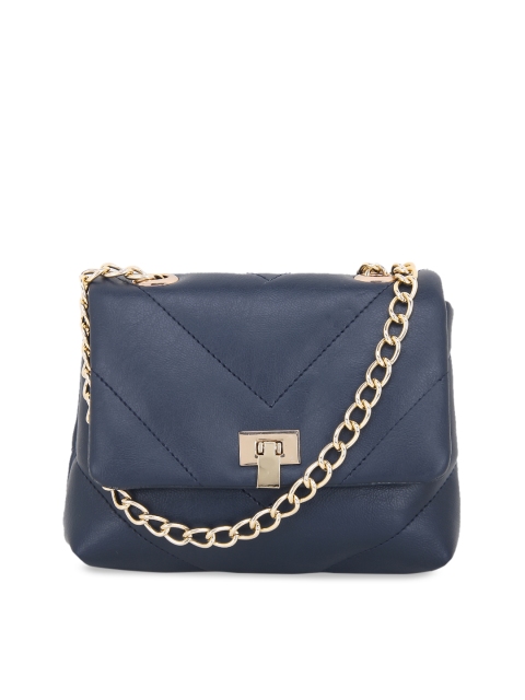 

yelloe Blue Solid Sling Bag