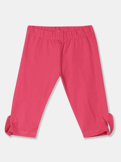 

Donuts Infant Girls Pink Solid 3/4th Leggings