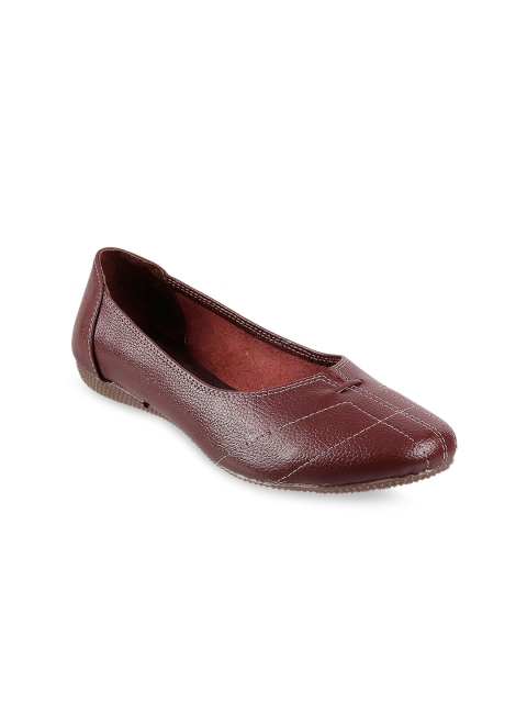 

Metro Women Maroon Solid Ballerinas