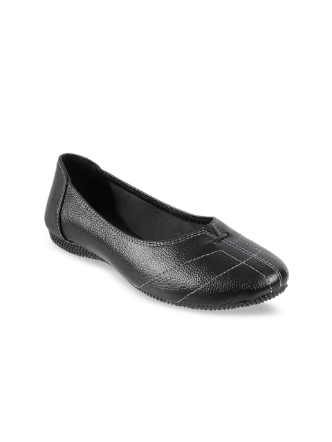 

Metro Women Black Solid Ballerinas