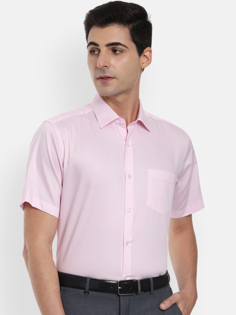 

Van Heusen Men Pink Regular Fit Striped Formal Shirt