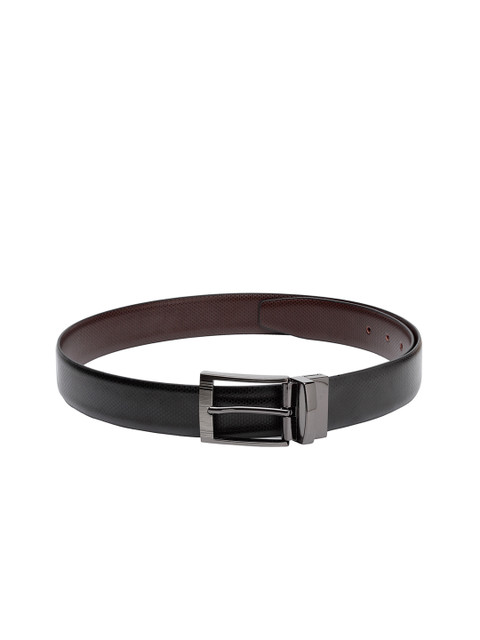 

Apsis Men Black Textured Reversible Belt