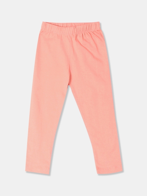

Donuts Infant Girls Pink Solid Ankle-Length Leggings