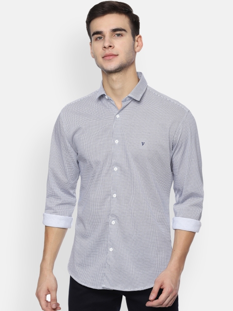 Van Heusen Sport Men Blue Slim Fit Printed Casual Shirt