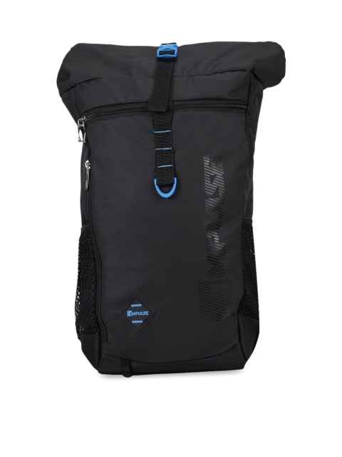 

Impulse Unisex Black & Blue Solid 45 Litres Sniffer Rucksack
