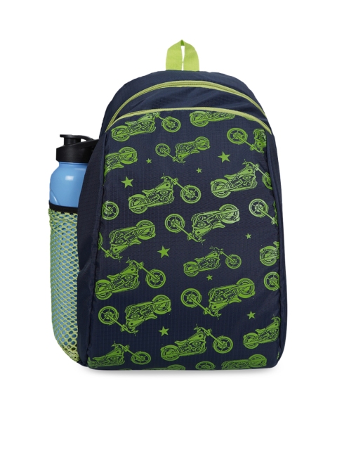 

Impulse Unisex Green & Navy Blue Backpack