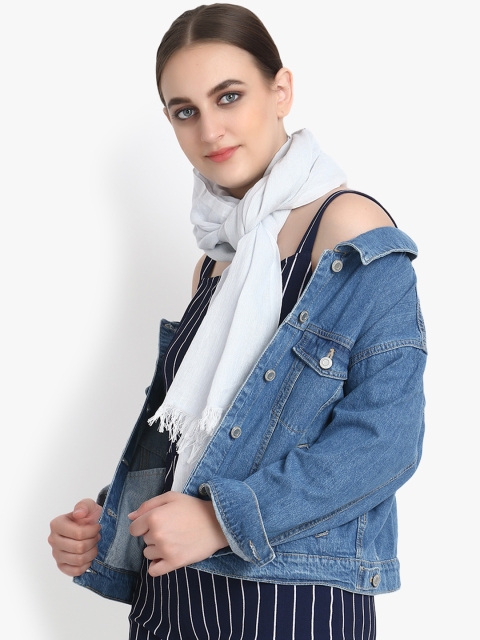 

KLOTTHE Women Blue Solid Stole