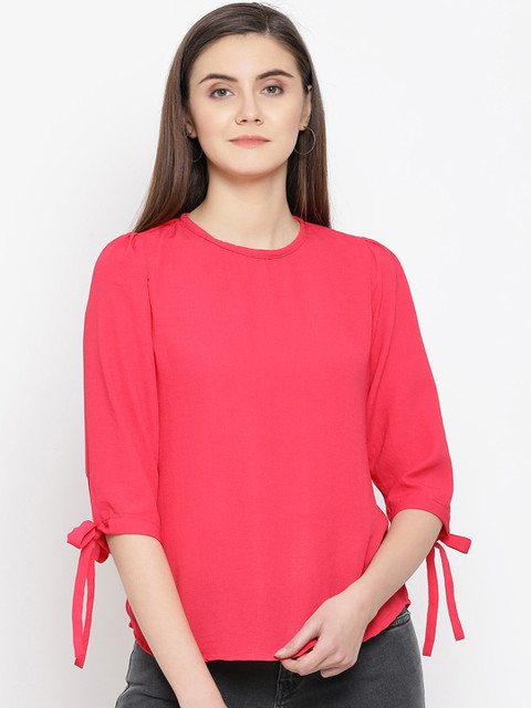 

Crimsoune Club Women Pink Solid Top