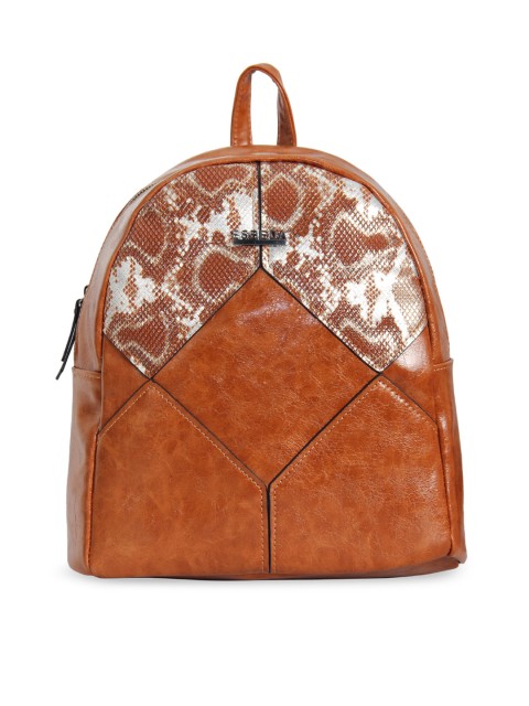 

ESBEDA Women Brown Textured Backpack