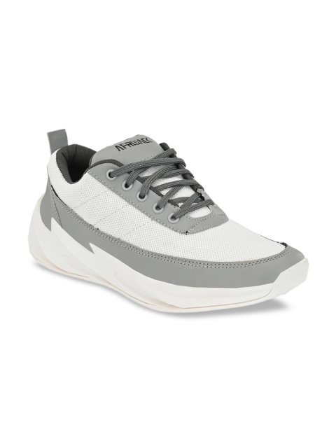 

AfroJack Men Grey Colorblocked Sneakers