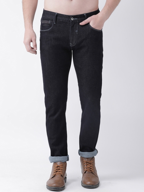 

Rex Straut Jeans Men Blue Tapered Fit Mid-Rise Clean Look Stretchable Jeans