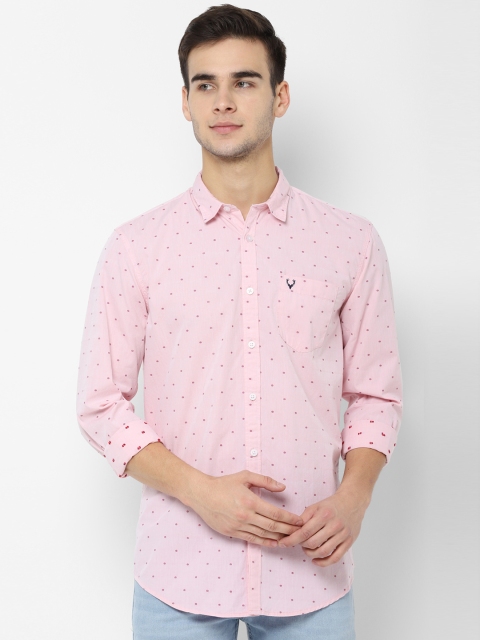 

Allen Solly Sport Men Pink Regular Fit Printed Casual Shirt