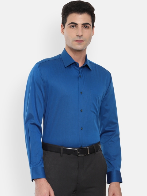 

Van Heusen Men Blue Regular Fit Solid Formal Shirt