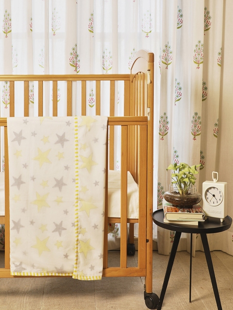 

Masaya Yellow Abstract AC Room 210 GSM Single Bed Dohar