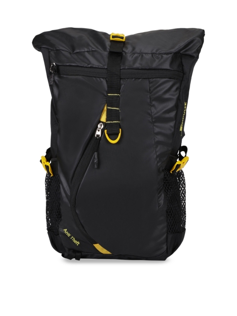

Impulse Unisex Black & Yellow Solid 45 Litres Anti-theft Rucksack
