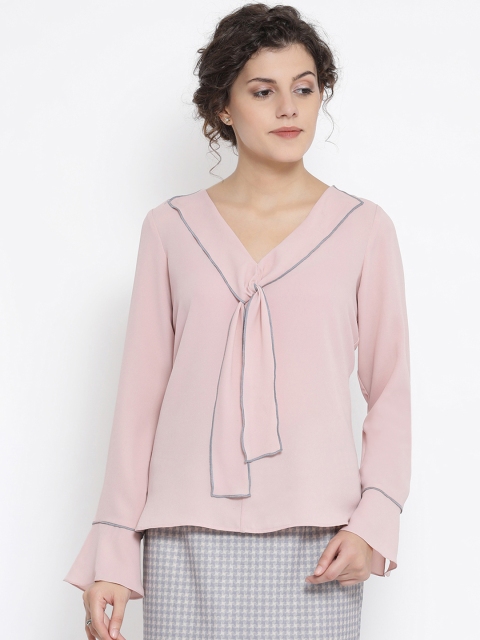 

OFFICE & YOU Women Pink Solid Top